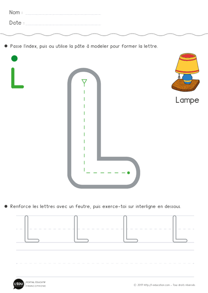 minuscule script - la lettre l