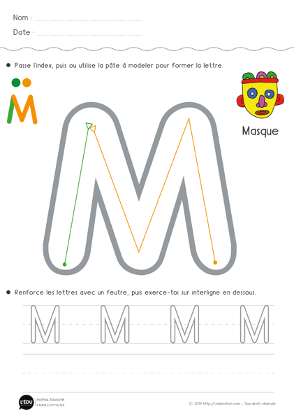 minuscule script - la lettre m