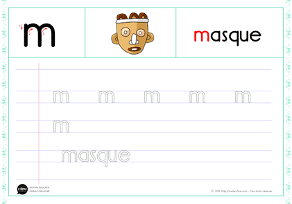 m minuscule script