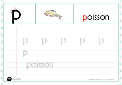 p minuscule script