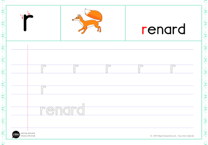 r minuscule script