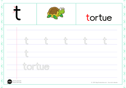 t minuscule script