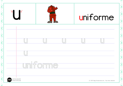 u minuscule script