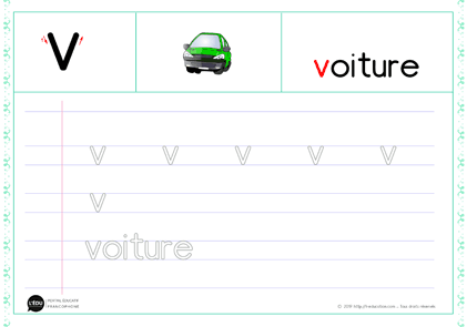 v minuscule script