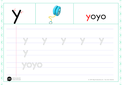 y minuscule script