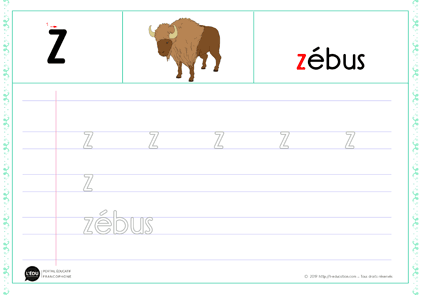 z minuscule script