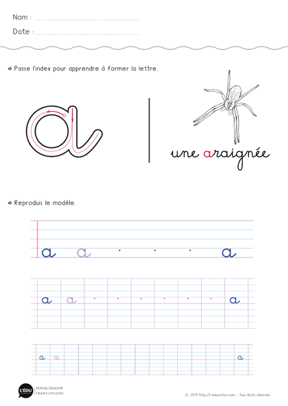 a minuscule cursive CP CE1 CE2