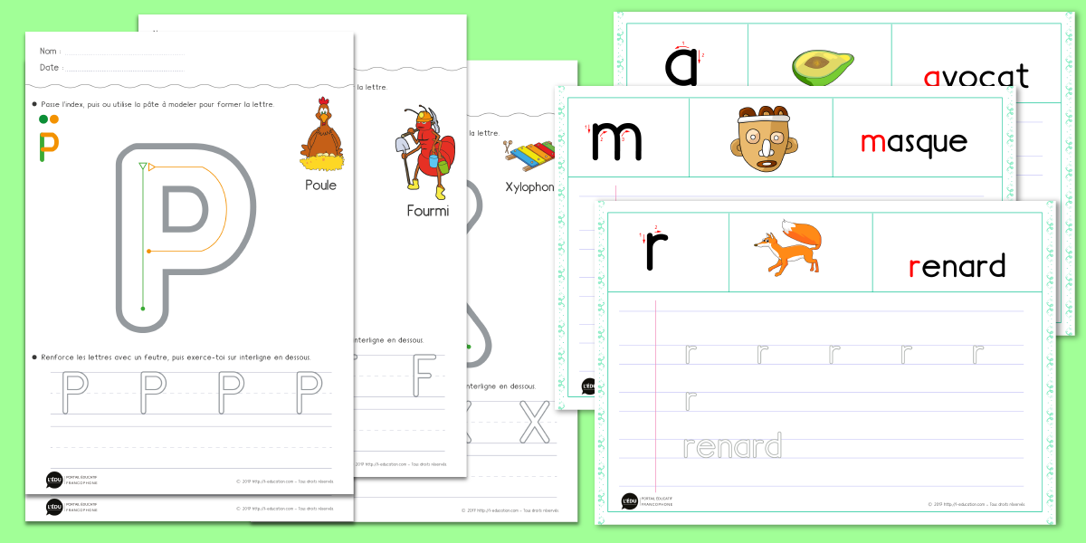 apprendre à écrire les lettres en script