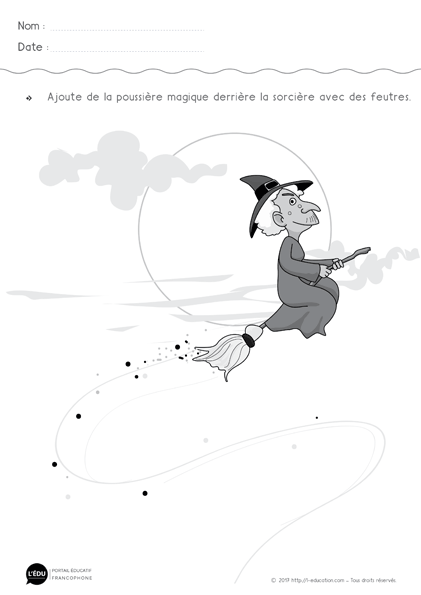 Graphisme les points - Une trainée de poussière magique