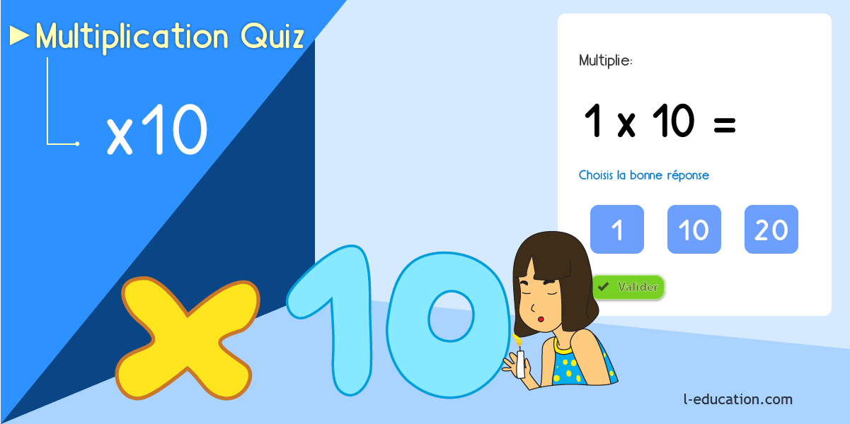 Multiplier par 10 fiches à imprimer - Cours & Jeu table de multiplication de 10 CP CE1