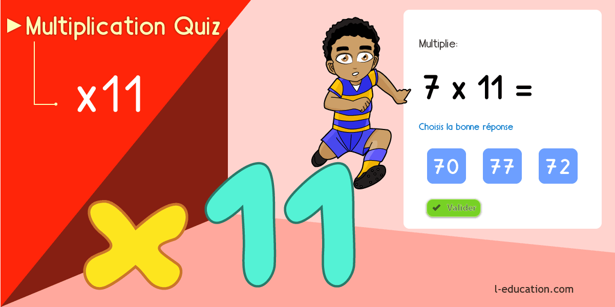Multiplier par 11 fiches à imprimer - Cours & Jeu table de multiplication de 11 CP CE1
