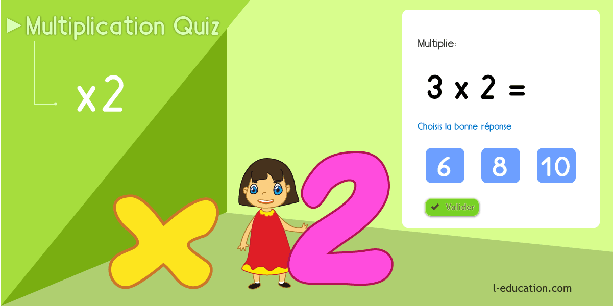 Multiplier par 2 fiches à imprimer - Cours & Jeu table de multiplication de 2 CP CE1