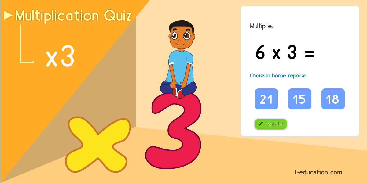 Multiplier par 3 fiches à imprimer - Cours & Jeu table de multiplication de 3 CP CE1