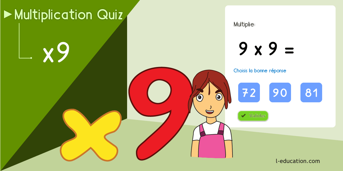 Multiplier par 9 fiches à imprimer - Cours & Jeu table de multiplication de 9 CP CE1