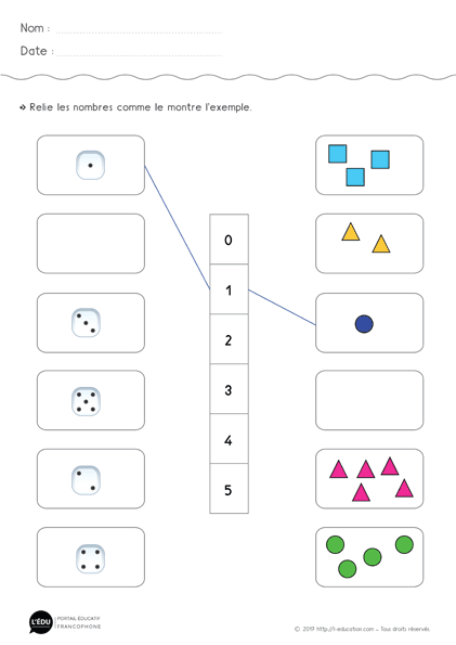 Apprendre à compter jusqu’à 5 - exercice 04