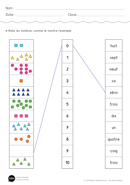 Apprendre à compter jusqu’à 10 - exercice 04