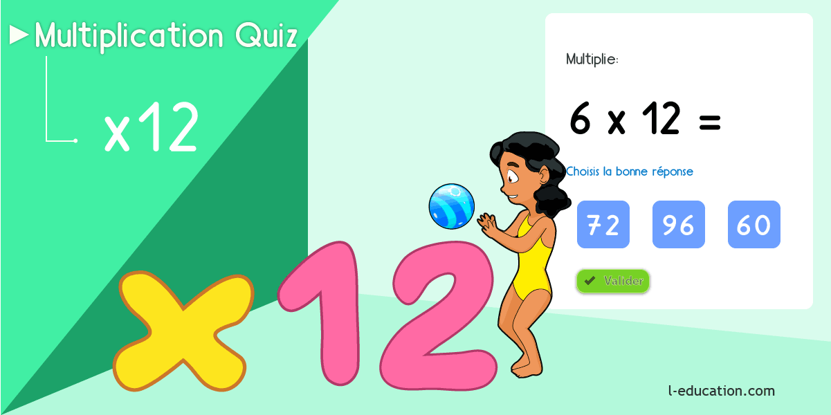 Multiplier par 12 fiches à imprimer - Cours & Jeu table de multiplication de 12 CP CE1
